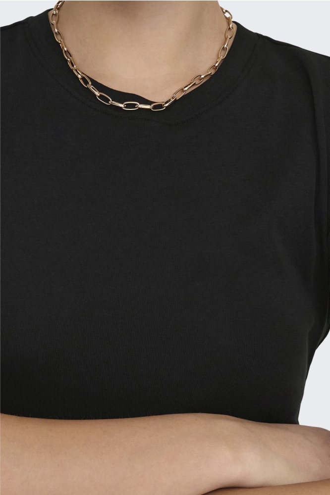 ONLELINA S/S O-NECK SHORT TOP JRS N 15320229 Black